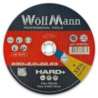 Диск відрізний по металу HARD+ 230х2,0х22,23мм «WoffMann»