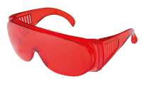 Окуляри відкриті ОЗОН панорамна лінза боковий захист червоні 