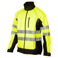 Куртка софтшелл сигнальна р. XXL, колір комбінований: жовтий/чорний SOUTHHAMPTON арт. 30106