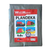Тент MEGA "Срібний 6×8м 180 GSM Silver color" ТМ "WoffMann PLANDEKA MEGA MOCNA" (3шт/уп)