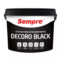SEMPRE DECORO Декоративна та захисна латексна інтер'єрна фарба Чорна 2,5л