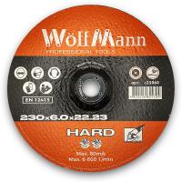Диск зачисний по металу HARD 230x6.0x22.23мм "WoffMann"