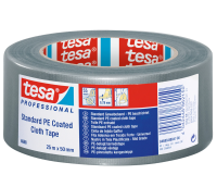 Армована стрічка GAFFER 25м х 50мм срібна ТМ "TESA" 5/1