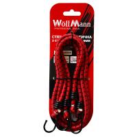 Стяжка еластична зі сталевими гачками 8мм х 80м 2шт ТМ «WoffMann professional tools»