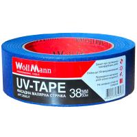 Фасадна малярна стрічка UV-TAPE Синя 38мм*50м ТМ "WoffMann professional tools"