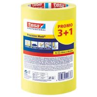Малярна стрічка для чітких країв 3 + 1 Multi pack 50м х 38мм жовта ТМ "TESA" 6/1
