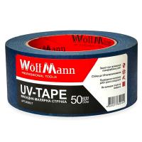 Фасадна малярна стрічка UV-TAPE Синя 50мм*50м ТМ "WoffMann professional tools"