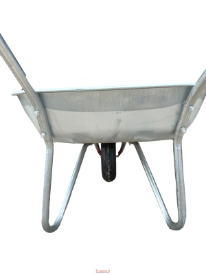 Тачка 1-о колесна d400мм 65л 120кг оцин (cадова) ПНЕВМО КОЛЕСО 4.00-6A SILVER  ТМ "BULID"