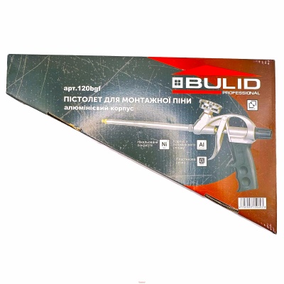 Пістолет для монтажної піни з алюмінієвим корпусом ТМ «BULID»