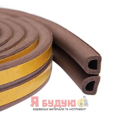 Ущільнювач D профіль 100 м. Коричневий Польща