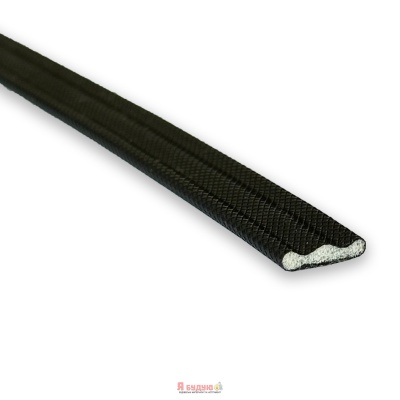 Ущільнювач поліуретановий "I" 11х2 профіль 100м Графіт