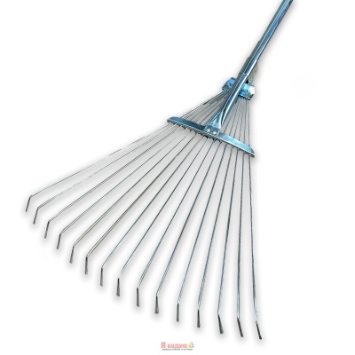 Граблі садові регульовані оцинковані з металевою ручкою «WoffMann professional tools» (24 шт/уп)