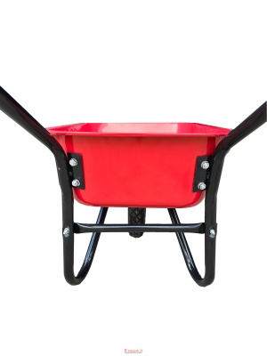 Тачка 1-о колесна d400мм 100л 180кг оцин (буд. проф.) ПНЕВМО КОЛЕСО 4.00-8A RED/BLACK ТМ "BULID"