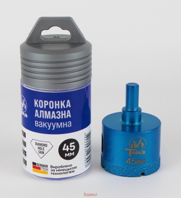 Коронка алмазна вакуумна Т-Nova 45mm