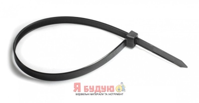 Хомут нейлоновий 8*400 чорний б/с (п 100 шт.)"WoffMann"