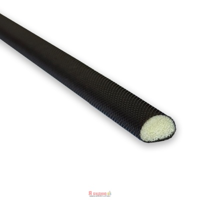 Ущільнювач поліуретановий "D" 9х6 профіль 100м Чорний