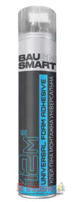 BAUSMART Клей - піна монтажна Універсальна 870г (750мл/ 12м2 )