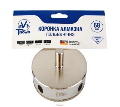 Коронка алмазна гальванічна Т-Nova 68mm