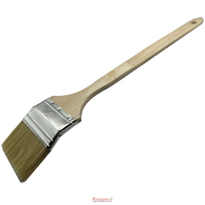 Пензель радіаторний 3" дерев'яна ручка RADIATOR "WoffMann professional tools"(12шт/уп)