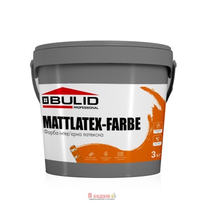 BULID Фарба інтер'єрна MATТLATEX 3кг