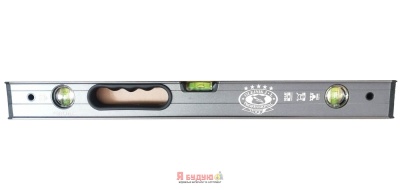 Рівень сірий з 3-ма вічками 80 см POWER MAX OLEJNIK