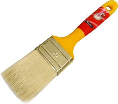 Професійний плоский пензель 80мм з іноваційним ворсом FillPro для фарб на основі розчинників