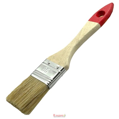 Пензель плоский 1,5" дерево/лак ручка STANDART "WoffMann professional tools"(12шт/уп)