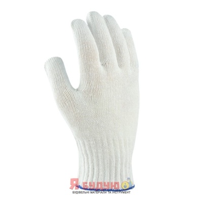Рукавиці трикотажні з ПВХ малюнком Універсал білі 10 клас арт.520