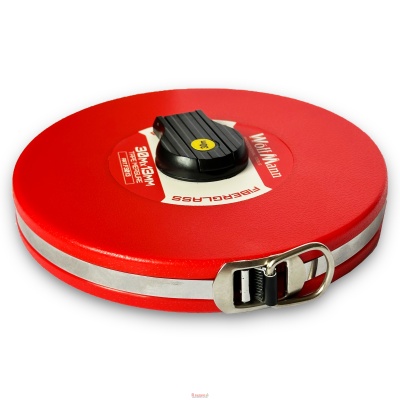 Рулетка скловолоконне полотно пластмасовий корпус 30м*13мм "WoffMann"