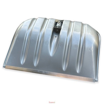 Лопата для снігу з алюмінієвою вставкою 490х405мм срібна "WoffMann"