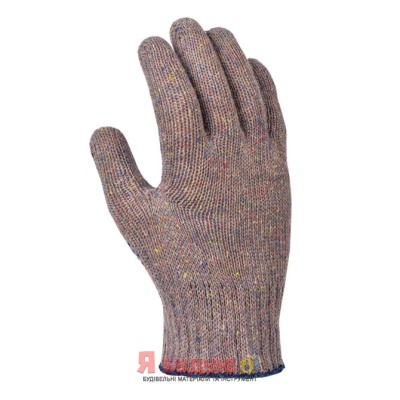 Рукавиці трикотажні з ПВХ малюнком мозаїка FORA 7 клас арт.15600