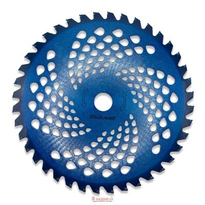 Диск для тримера "SHARK" 255х25.4х40Т з побідитовою напайкою ТМ «WoffMann»