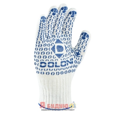 Рукавиці трикотажні з ПВХ малюнком Універсал білі 10 клас арт.520