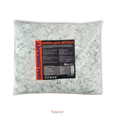 BAUSMART Фібра скловолоконна 12мм 0,9 кг