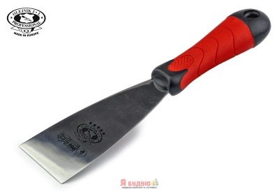Шпатель з нержавійки 80мм ручка Двохкомпонентна OLEJNIK