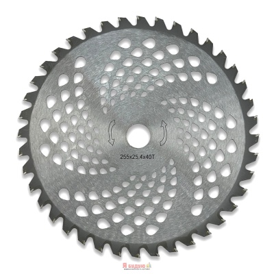 Диск для тримера "STRONG" 255х25.4х40Т з побідитовою напайкою загартований ТМ «WoffMann»