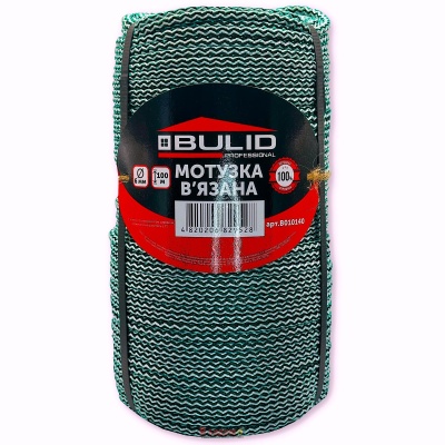 Мотузка в'язана 6мм 100м асорті TM "BULID"