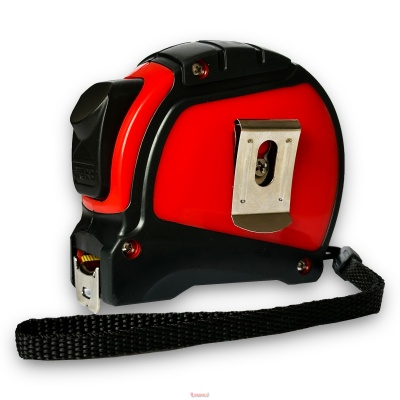 Рулетка АВТОСТОП прорезинений корпус 7.5м*25мм "WoffMann"