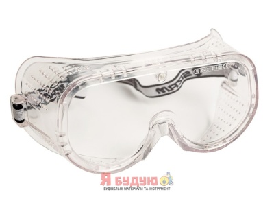 Окуляри захисні закриті з прозорими лінзами, 1-го оптичного класу, пряма вентиляція / VISION 2610