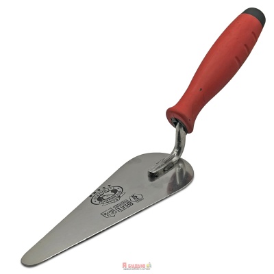 Кельма нержавіюча сталь "котячий язик" 160мм ручка Двохкомпонентна OLEJNIK