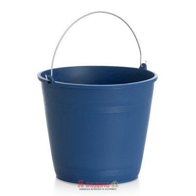 Відро Будівельне гумове 16л Синє Іспанія "WoffMann" 