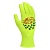 Рукавиці жовті з 2-х стороннім чорним ПВХ малюн "Авто" 13 клас  арт. 4110