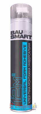 BAUSMART Клей - піна монтажна Універсальна 860г (750мл/ 12м2 )