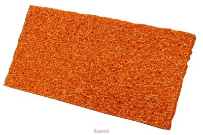 Терка з пластику 130x280мм ABS Гідро-гума 18мм оранжева ручка Двохкомпонентна OLEJNIK 