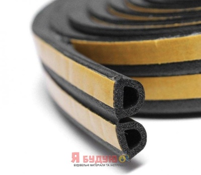 Ущільнювач D профіль 100 м. Чорний Польща