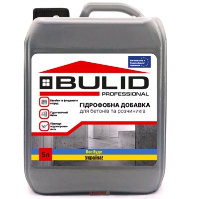 BULID Гідрофобна добавка до бетону 5л