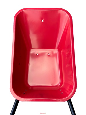 Тачка 1-о колесна d400мм 100л 180кг оцин (буд. проф.) ПНЕВМО КОЛЕСО 4.00-8A RED/BLACK ТМ "BULID"