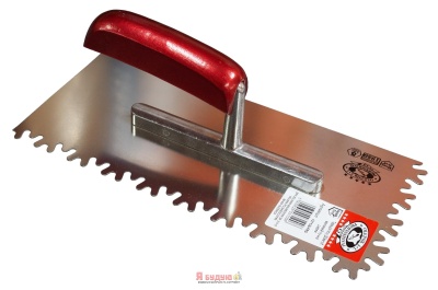 Терка для гіпсу 280х130мм Зуб Вел FROSI ручка Дерев'яна OLEJNIK