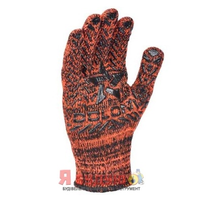 Рукавиці трикотажні робочі з чорним пвх "Нова зірка " 7 клас 10 розмір арт. 5600