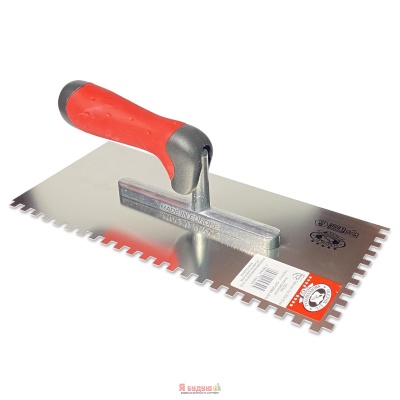 Терка для гіпсу 280х130мм зуб 6х6 ручка Двохкомпонентна OLEJNIK